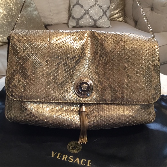 Versace Vanitas Medea python 🐍 NEW - Picture 5 of 8